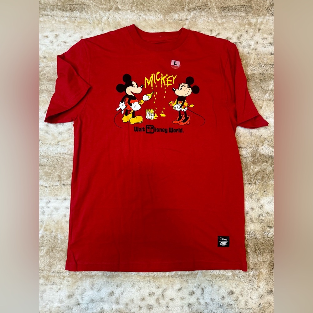 NWT *Discontinued* Vans x Walt Disney World 50th Anniversary Youth Tee Size L